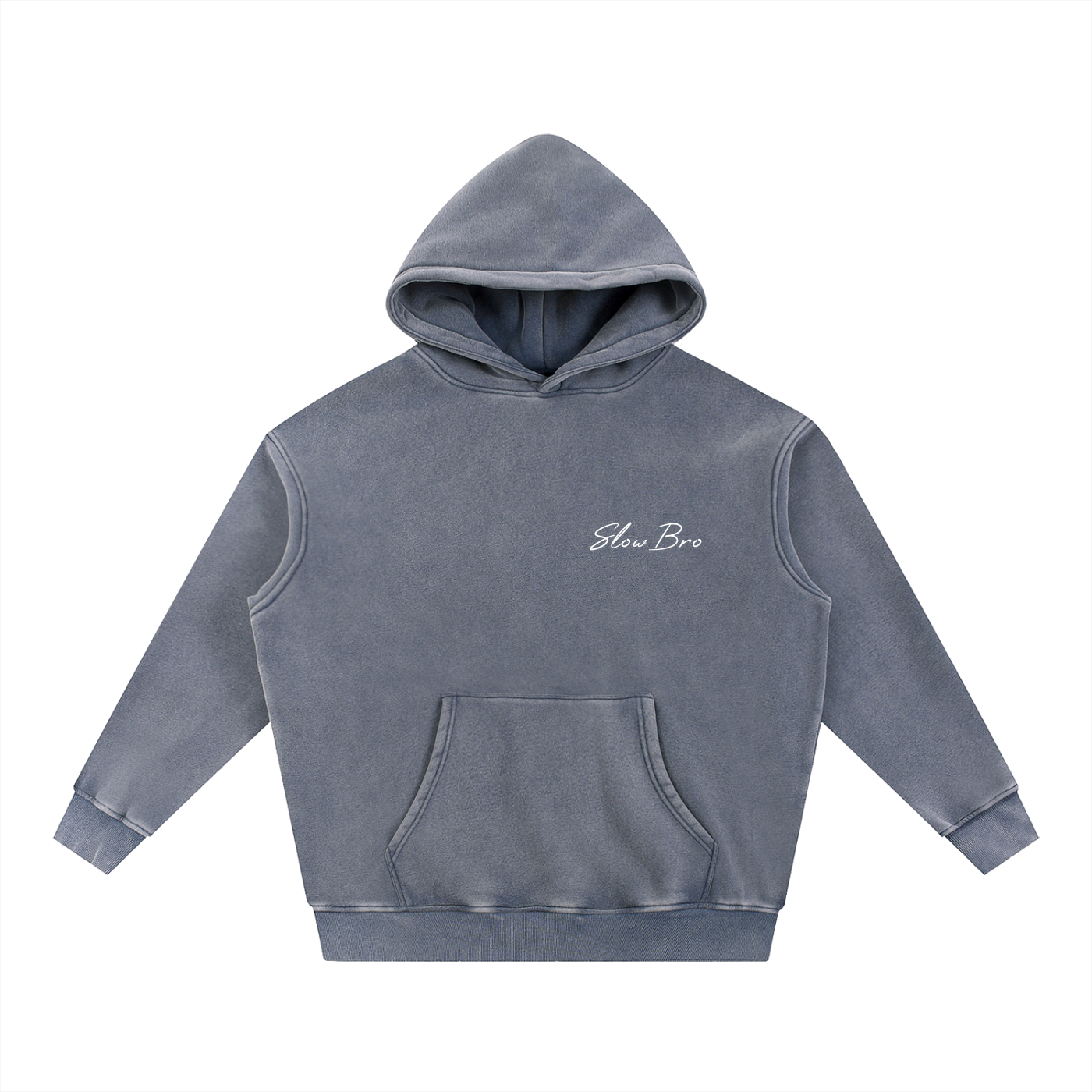 SlowBro Snow Wash Fleece Oversize Hoodie