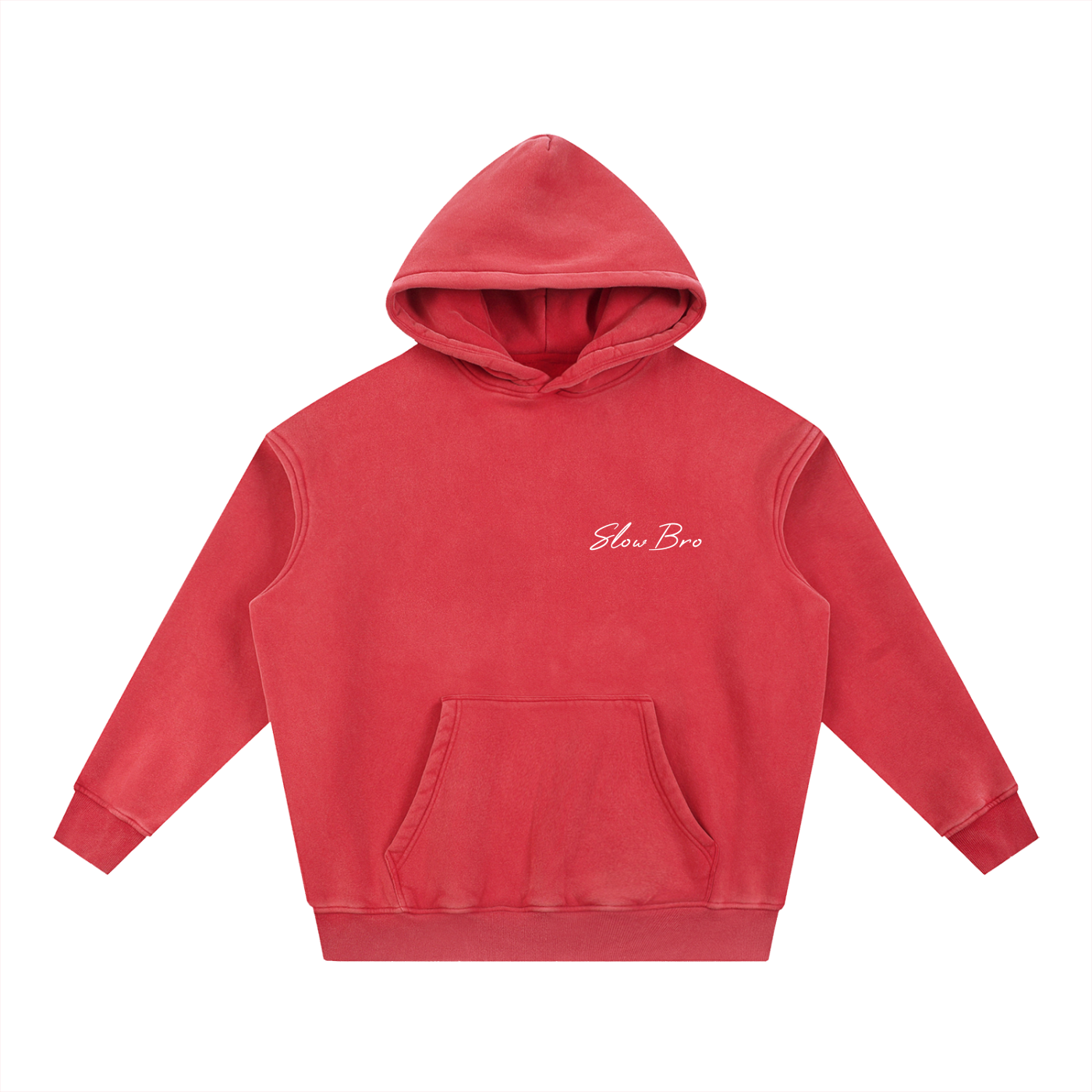 SlowBro Snow Wash Fleece Oversize Hoodie
