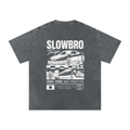 SlowBro Touge Snow Washed Oversized Cotton T-Shirt