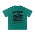 SlowBro Touge Snow Washed Oversized Cotton T-Shirt