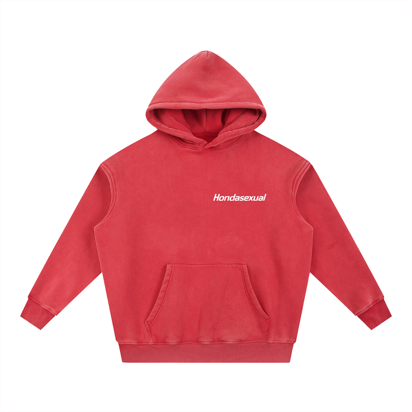Hondasexual Snow Wash Fleece Oversize Hoodie