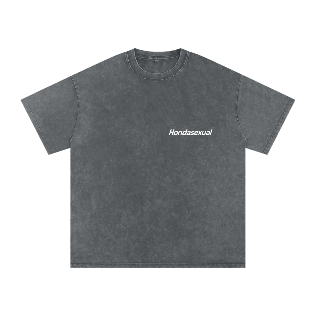 Hondasexual Snow Washed Oversized Cotton T-Shirt
