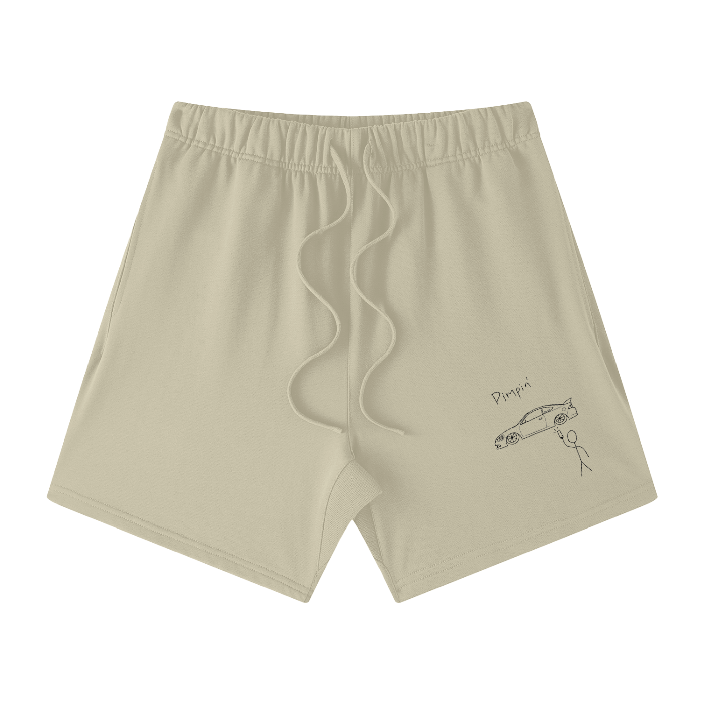 Pimpin RSX Unisex Earth Tone Loose Fit Cotton Shorts