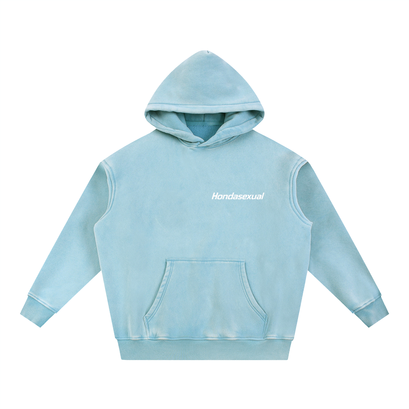 Hondasexual Snow Wash Fleece Oversize Hoodie
