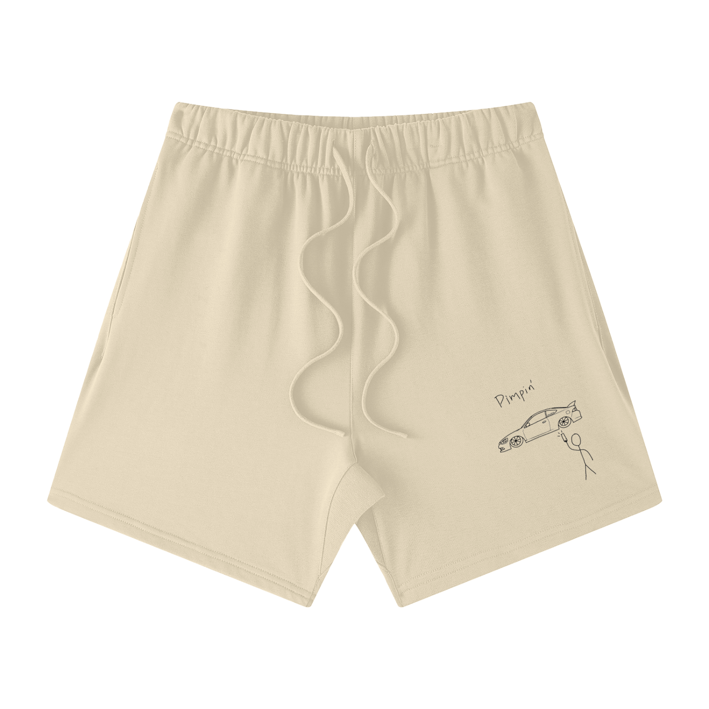 Pimpin RSX Unisex Earth Tone Loose Fit Cotton Shorts