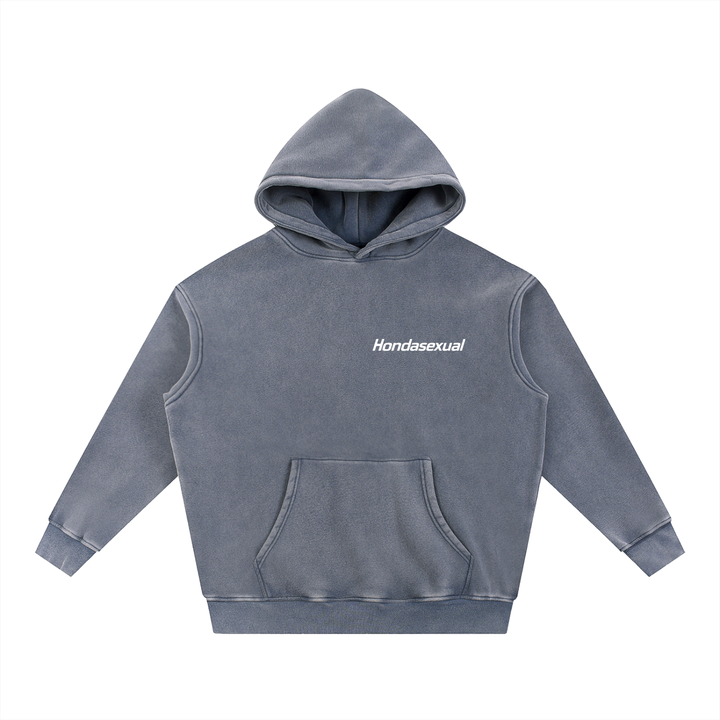 Hondasexual Snow Wash Fleece Oversize Hoodie