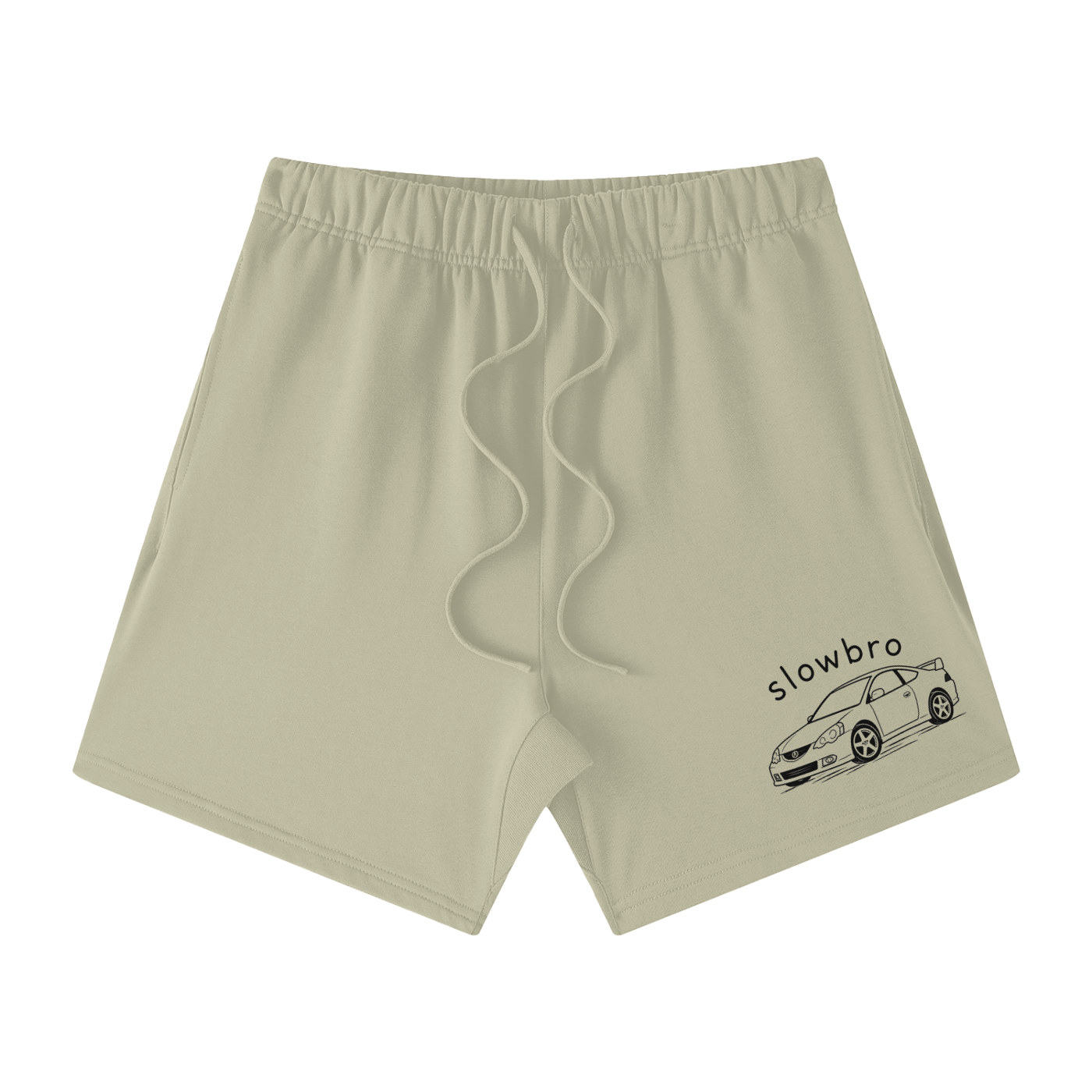 Unisex Earth Tone Loose Fit Cotton Shorts