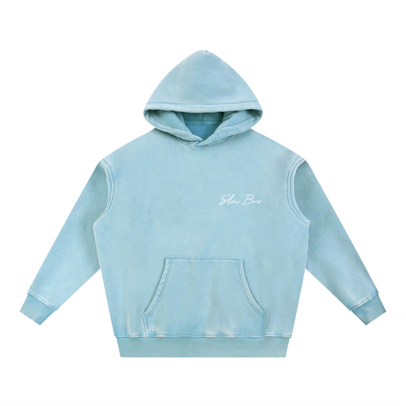 SlowBro Snow Wash Fleece Oversize Hoodie