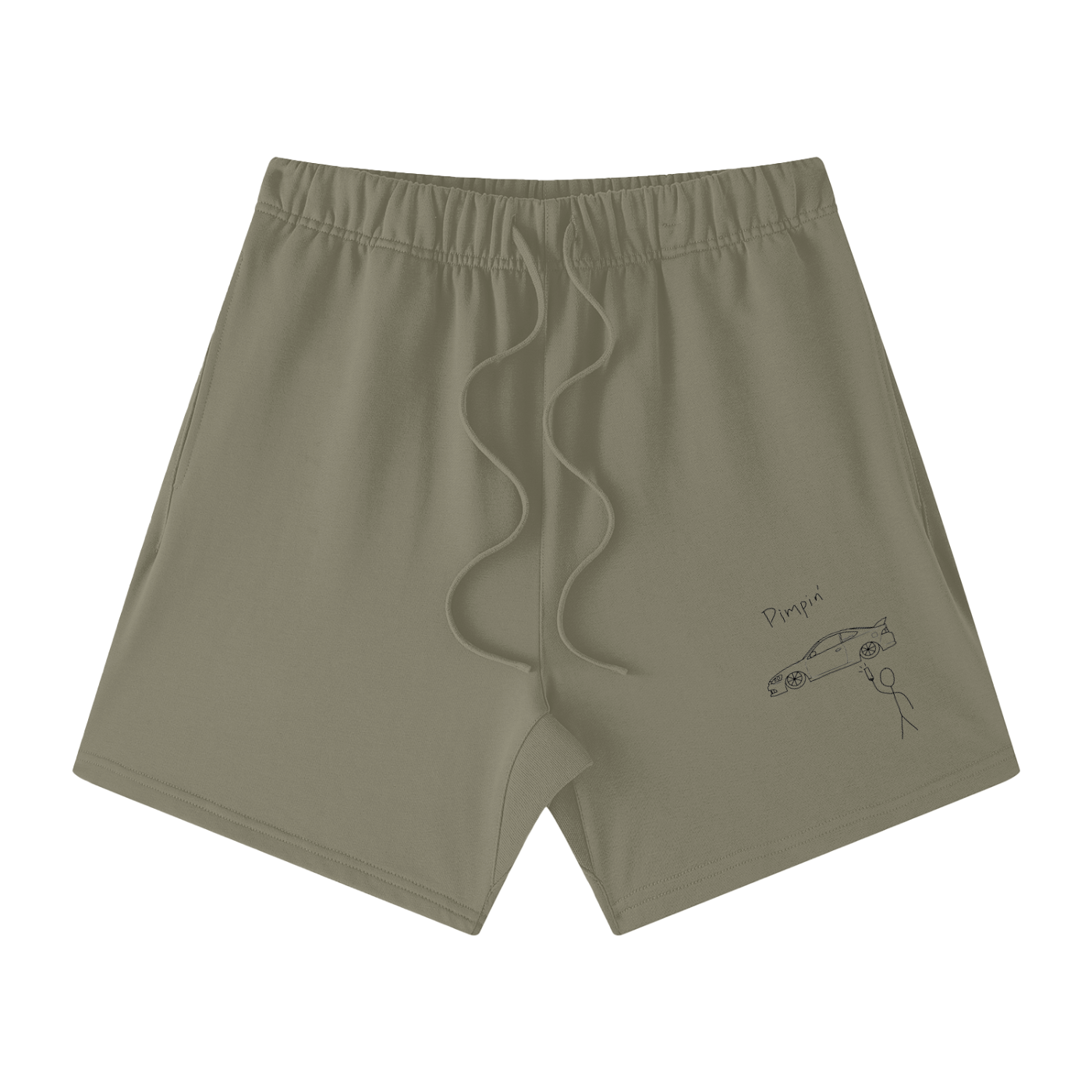 Pimpin RSX Unisex Earth Tone Loose Fit Cotton Shorts