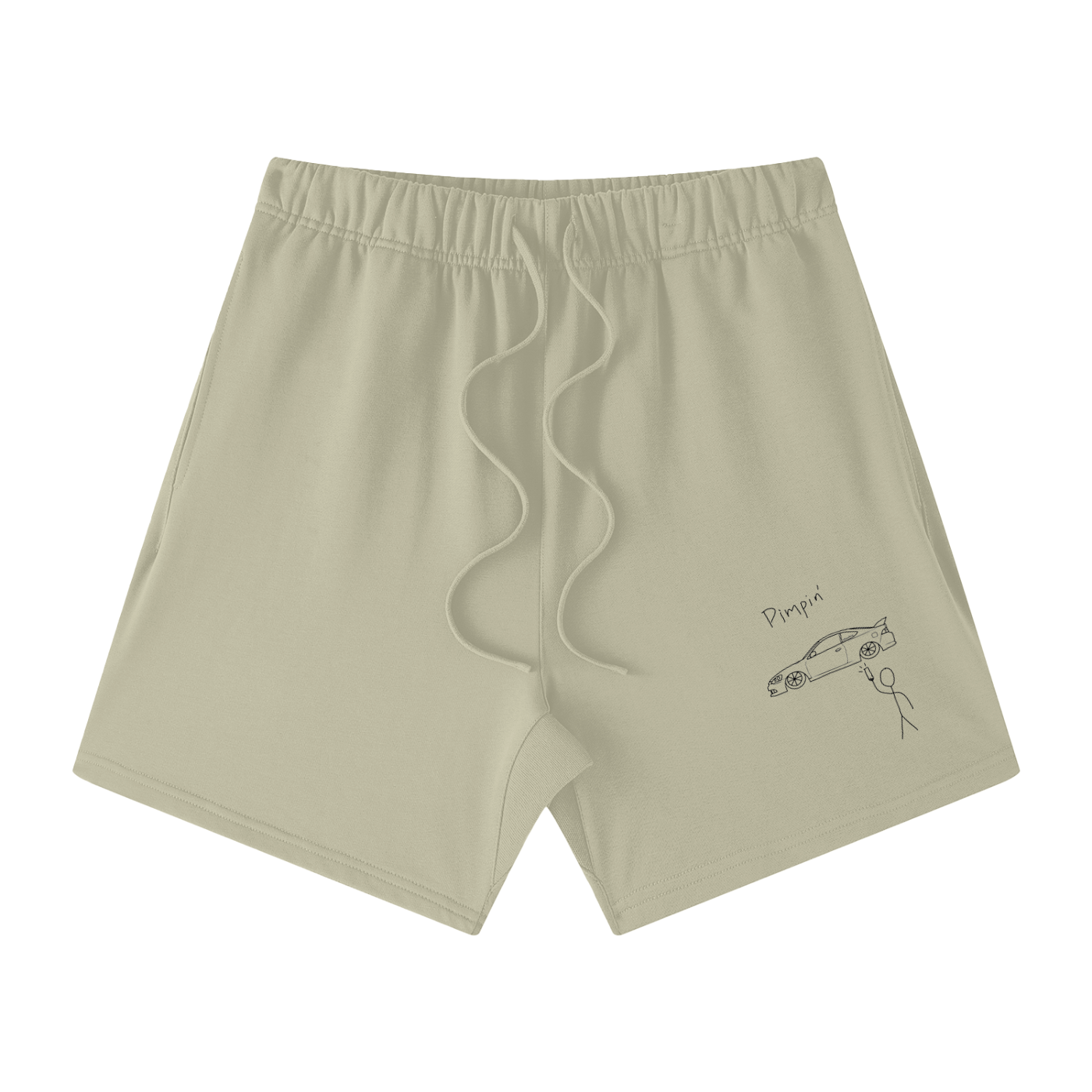Pimpin RSX Unisex Earth Tone Loose Fit Cotton Shorts