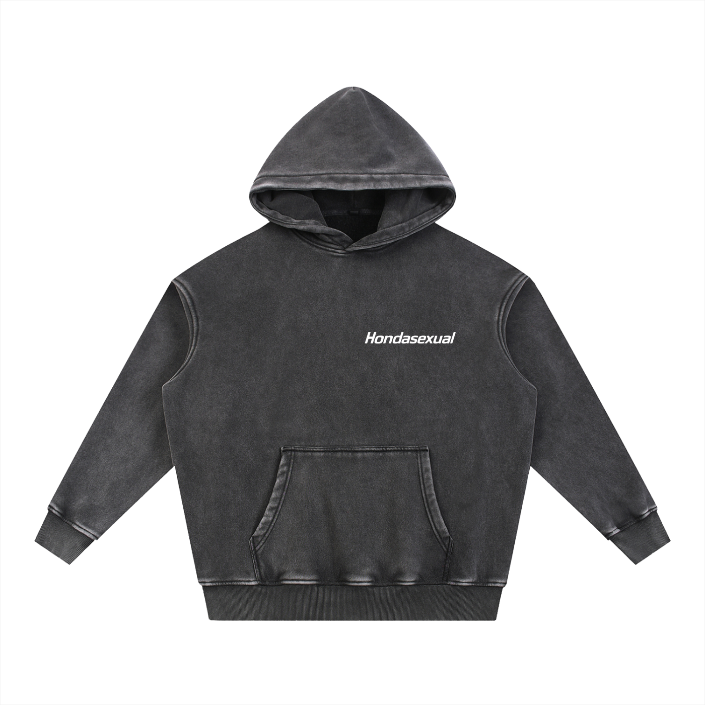 Hondasexual Snow Wash Fleece Oversize Hoodie