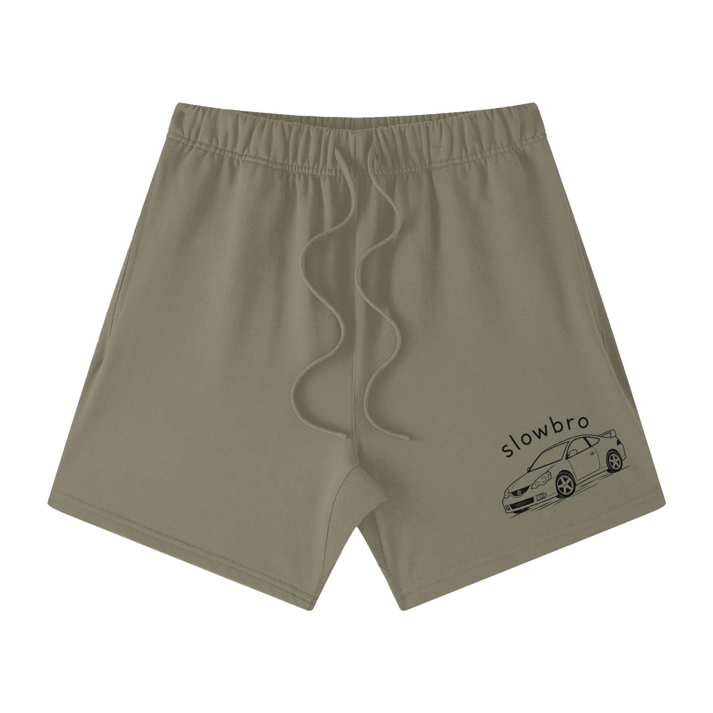 Unisex Earth Tone Loose Fit Cotton Shorts