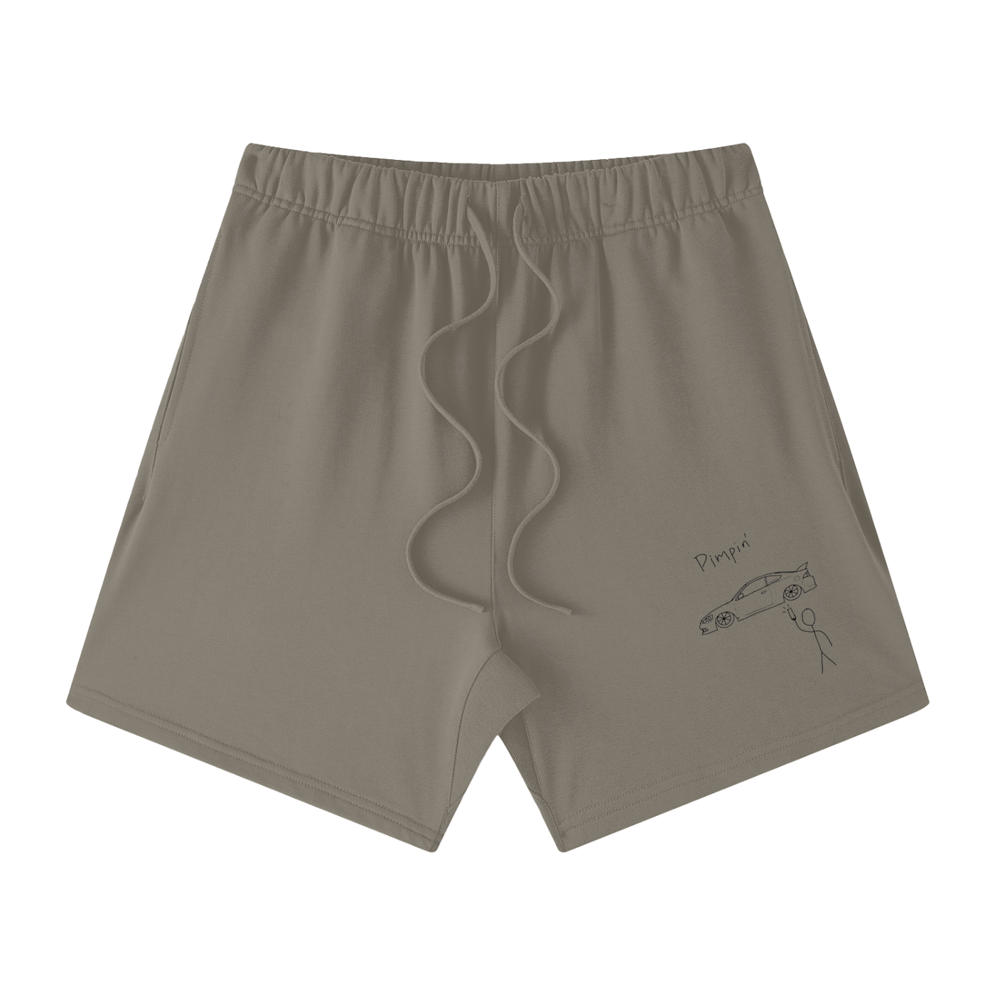Pimpin RSX Unisex Earth Tone Loose Fit Cotton Shorts